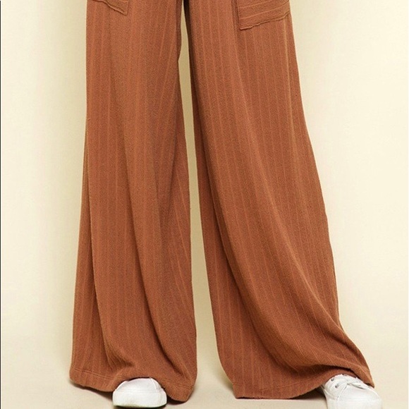 DRAWSTRING WAIST WIDE LEG PANTS WITH POCKETS ๐บ๐ธ - Picture 6 of 12